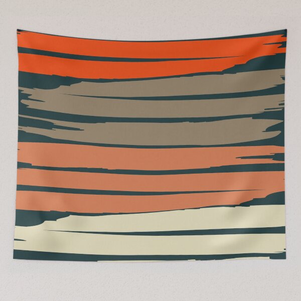 Item preview, Green and Orange Brush Strokes designed and sold by ZedColors.