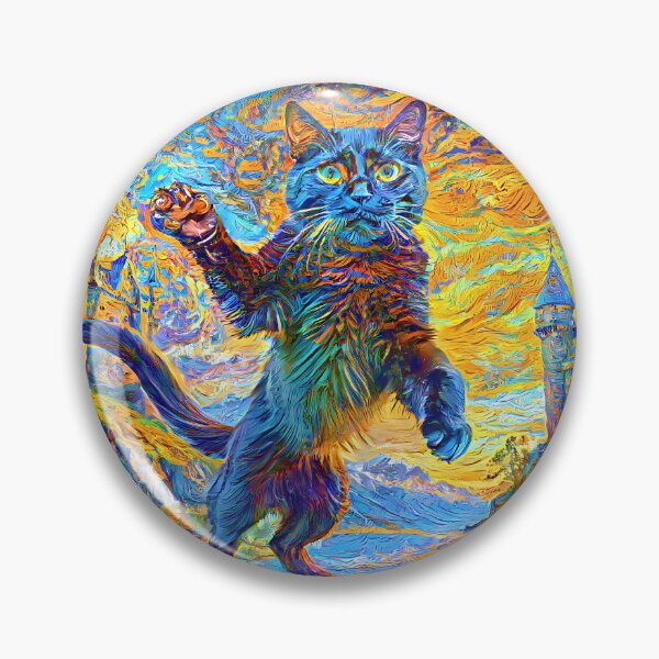 Item preview, Stylised castle and cat. DeepDream designed and sold by blackhalt.