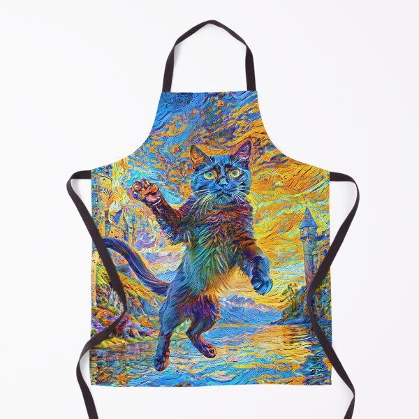 Item preview, Stylised castle and cat. DeepDream designed and sold by blackhalt.