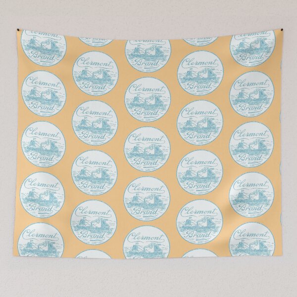 Item preview, Vintage "Clermont Brand" print block designed and sold by HudsonRiverArt.