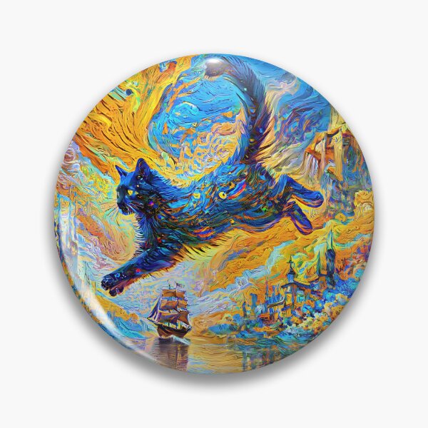 Item preview, Stylised castle and cat. DeepDream designed and sold by blackhalt.