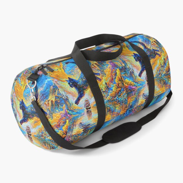 Item preview, Stylised castle and cat. DeepDream designed and sold by blackhalt.