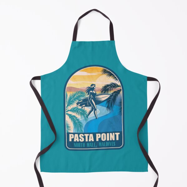 Artikelvorschau, Pasta Point North Male Malediven Vintage Surfgrafik entworfen und verkauft von CynthiaGraphics.
