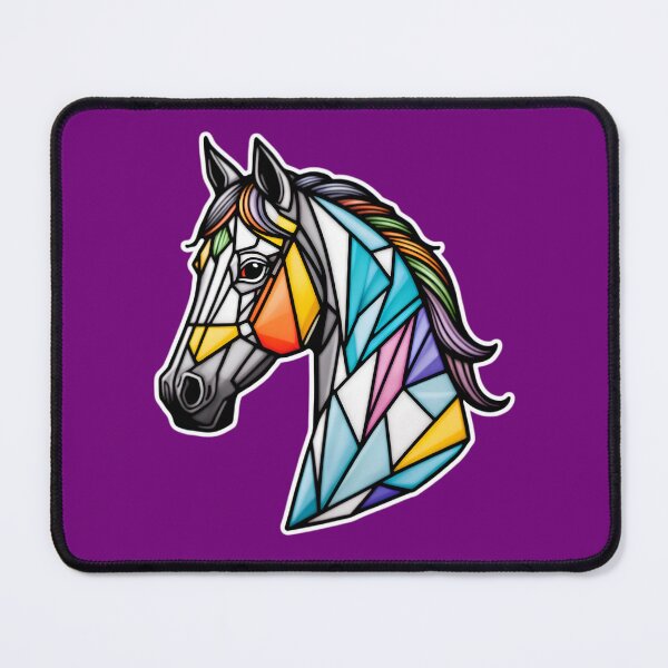Artikelvorschau, Cute Horse With Abstract Geometric Pattern entworfen und verkauft von TheArtOfPat.