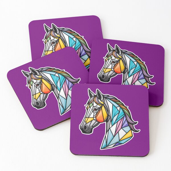 Item preview, Cute Horse With Abstract Geometric Pattern designed and sold by TheArtOfPat.