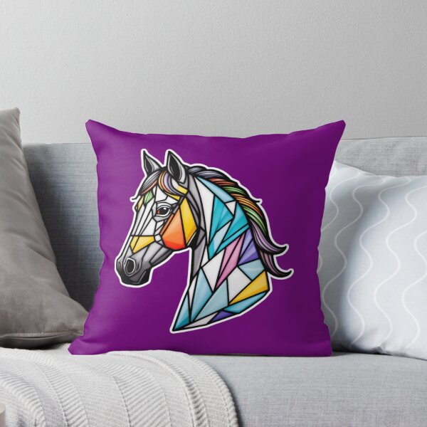 Item preview, Cute Horse With Abstract Geometric Pattern designed and sold by TheArtOfPat.