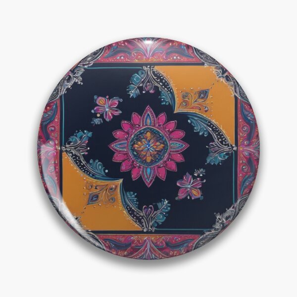 Item preview, RogerPattern - "Radiant Navy: Vibrant Bandana Print" designed and sold by RogerPattern.