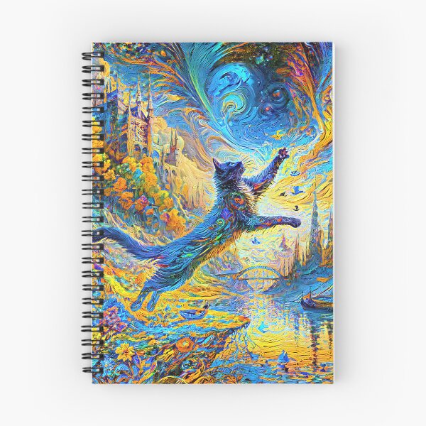 Item preview, Stylised castle and cat. DeepDream designed and sold by blackhalt.