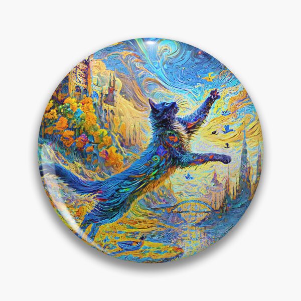 Item preview, Stylised castle and cat. DeepDream designed and sold by blackhalt.