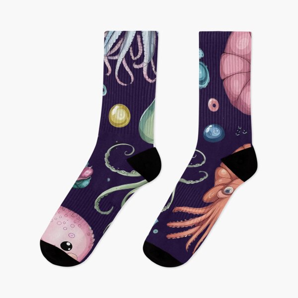 Item preview, cute CEPHOLOPOD print pattern designed and sold by DunuStore.