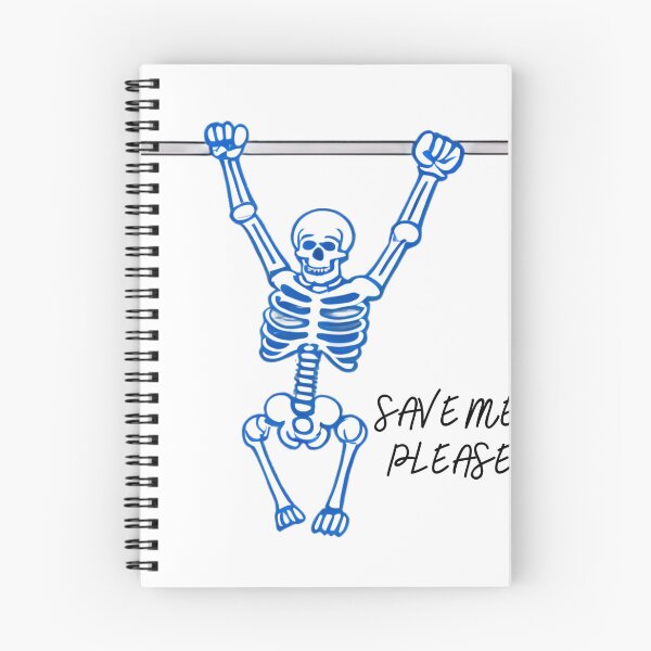 Item preview, Save me please, funny skeleton, hanging skeleton  designed and sold by Creativeeworld777.