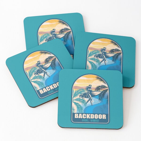 Item preview, Backdoor Oahu Hawaii Vintage Surfing Graphic designed and sold by CynthiaGraphics.