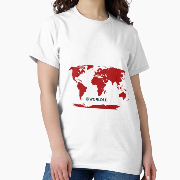 World Map – Brick Classic T-Shirt
