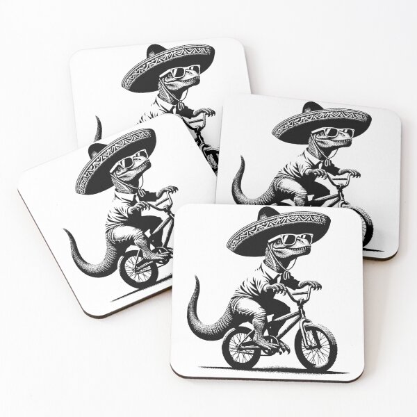 Item preview, A Dinosaur With A Sombrero And Sunglasses Riding A Bike - Seriously? designed and sold by tappava.