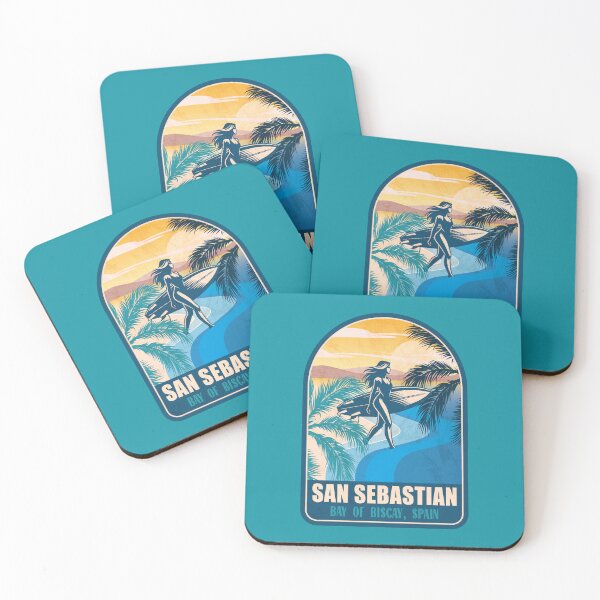 Item preview, San Sebastian Spain Vintage Surfing Graphic designed and sold by CynthiaGraphics.