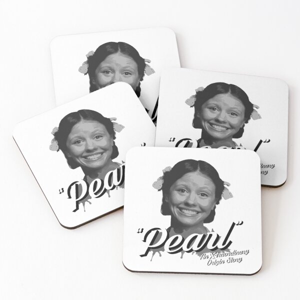 Item preview, pearl (mia goth) dithered black and white designed and sold by cranjuicemylove.
