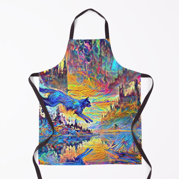 Item preview, Stylised castle and cat. DeepDream designed and sold by blackhalt.