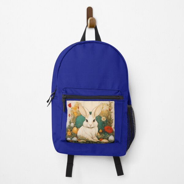 Item preview, Adorable rabbit among garden flowers and vegetables. designed and sold by Natalia-Vlad.