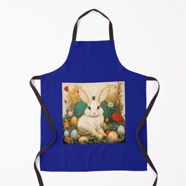 Item preview, Adorable rabbit among garden flowers and vegetables. designed and sold by Natalia-Vlad.