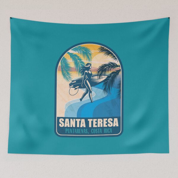 Item preview, Santa Teresa Costa Rica Vintage Surfing Graphic designed and sold by CynthiaGraphics.
