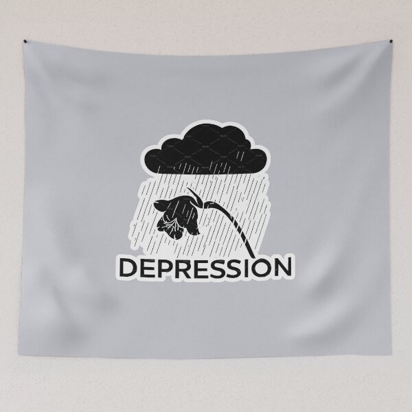 Item preview, Depression Awareness: Raining on Hope Design designed and sold by MillennialVibe.