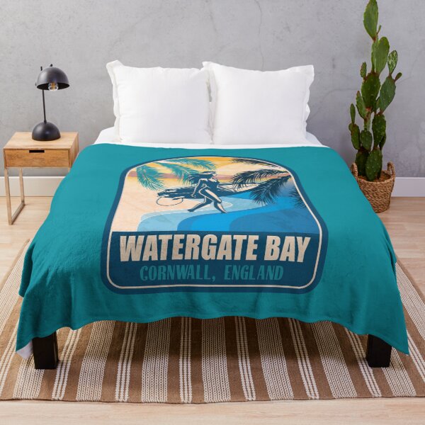 Item preview, Watergate Bay Cornwall England Vintage Surfing Graphic designed and sold by CynthiaGraphics.