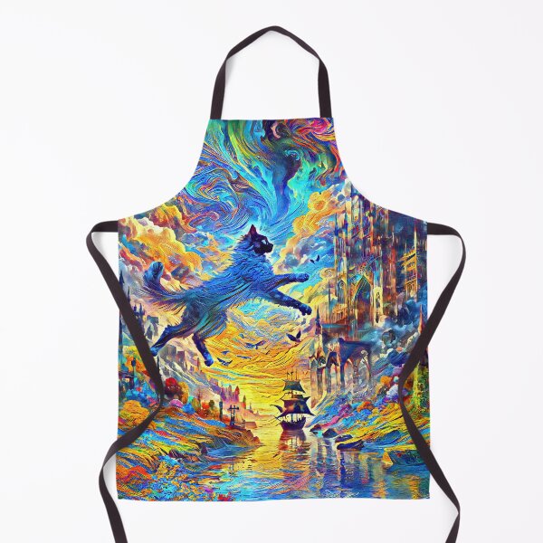 Item preview, Stylised castle and cat. DeepDream designed and sold by blackhalt.
