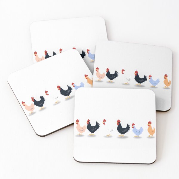 Item preview, Colorful Happy Chickens  designed and sold by omerfdln34.