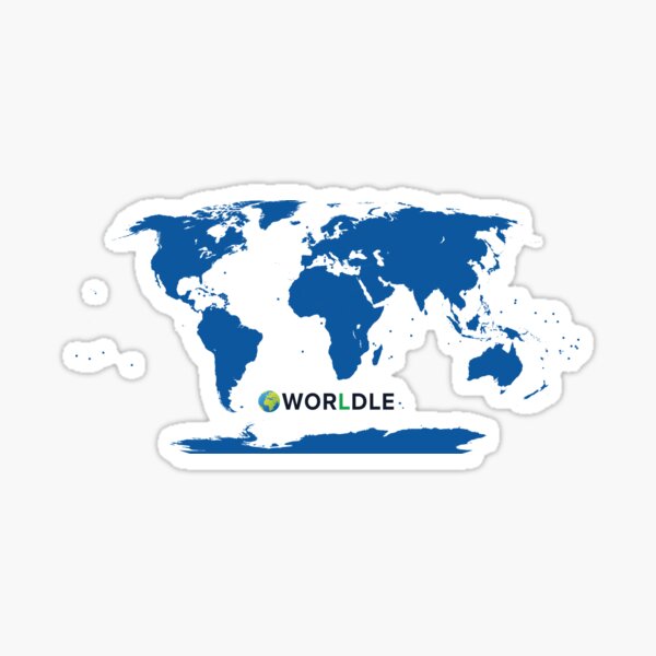 World Map – Deep Sea Sticker