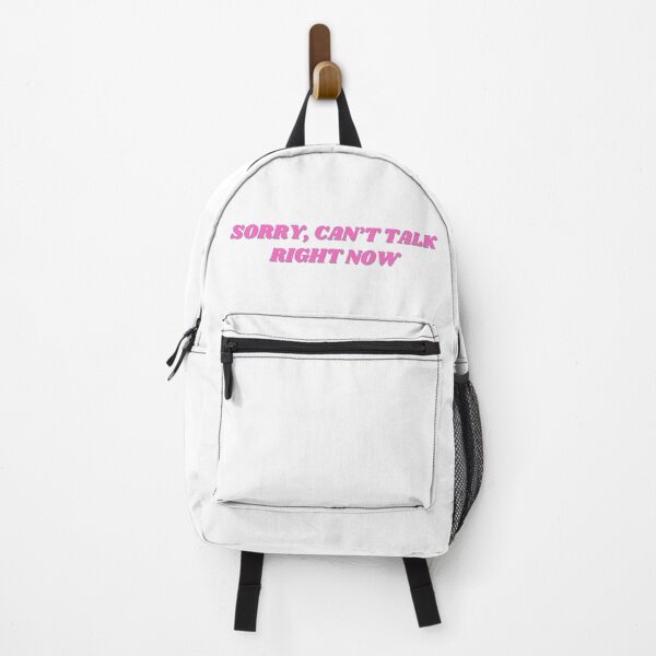 Item preview, Sorry, can't talk right now, pink design designed and sold by ChiWellness Shop.