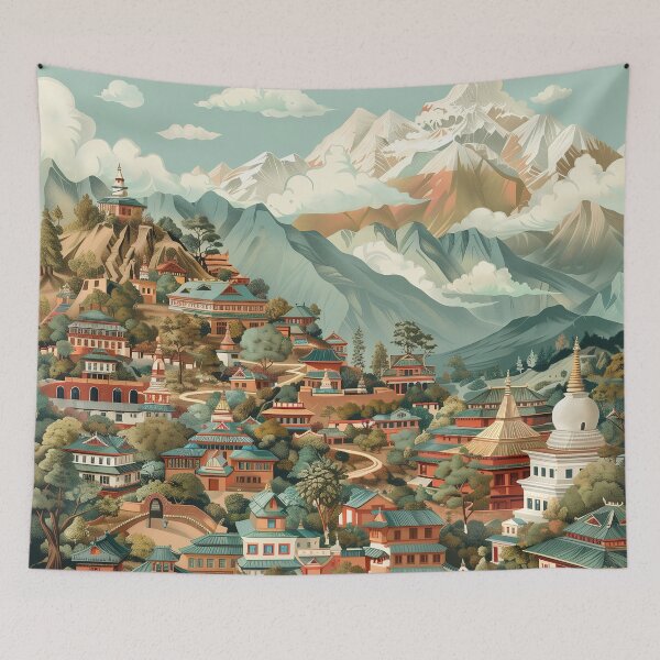 Item preview, Nepal Digital Illustration designed and sold by ComicsFactory.