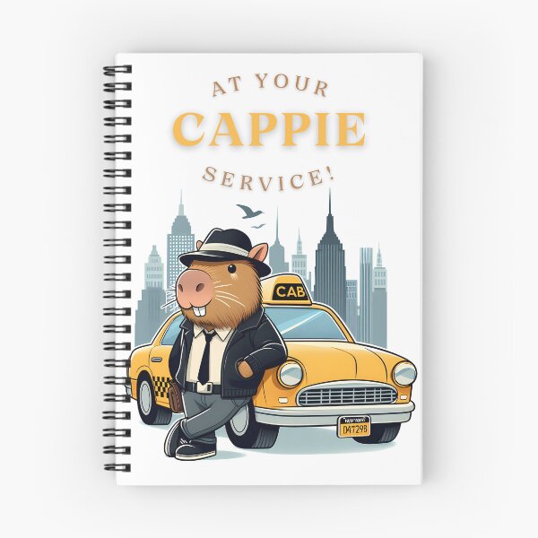 Item preview, Cool cartoon capybara cab driver at your service designed and sold by TiredEngineer86.