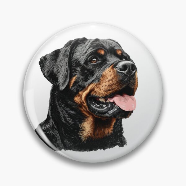 Item preview, Rottweiler Dog Head designed and sold by lambandoak.