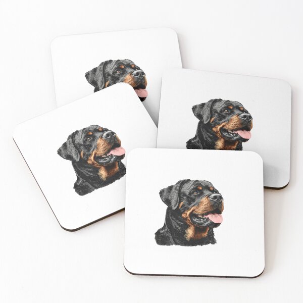 Item preview, Rottweiler Dog Head designed and sold by lambandoak.