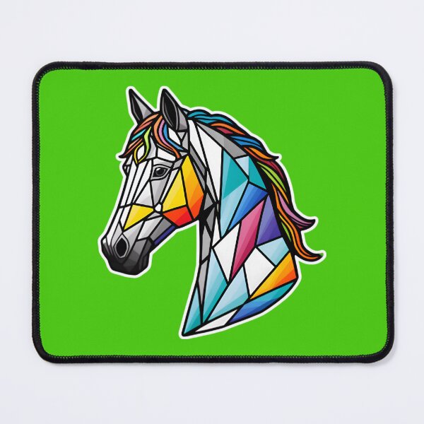 Artikelvorschau, Cute Horse With Abstract Geometric Pattern entworfen und verkauft von TheArtOfPat.