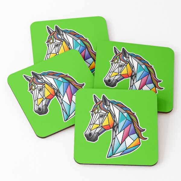 Item preview, Cute Horse With Abstract Geometric Pattern designed and sold by TheArtOfPat.