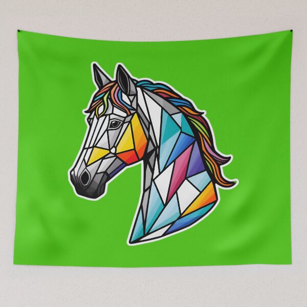 Item preview, Cute Horse With Abstract Geometric Pattern designed and sold by TheArtOfPat.