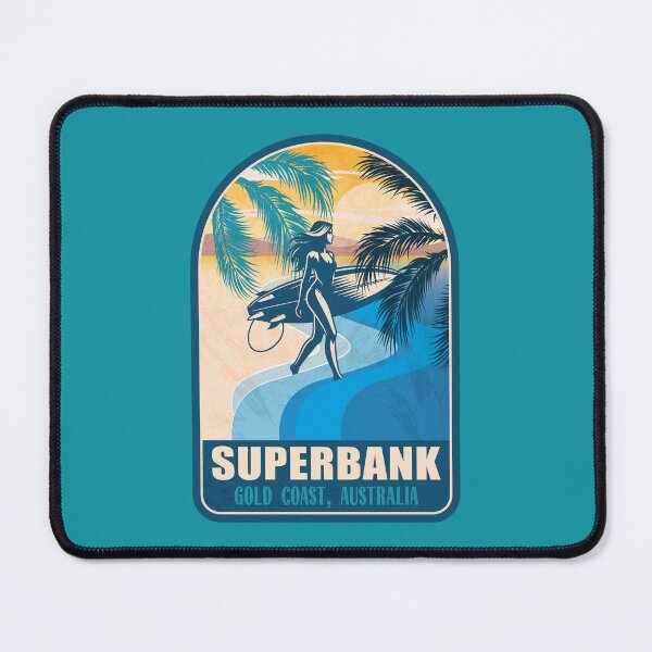Item preview, Superbank Gold Coast Australia Vintage Surfing Graphic designed and sold by CynthiaGraphics.