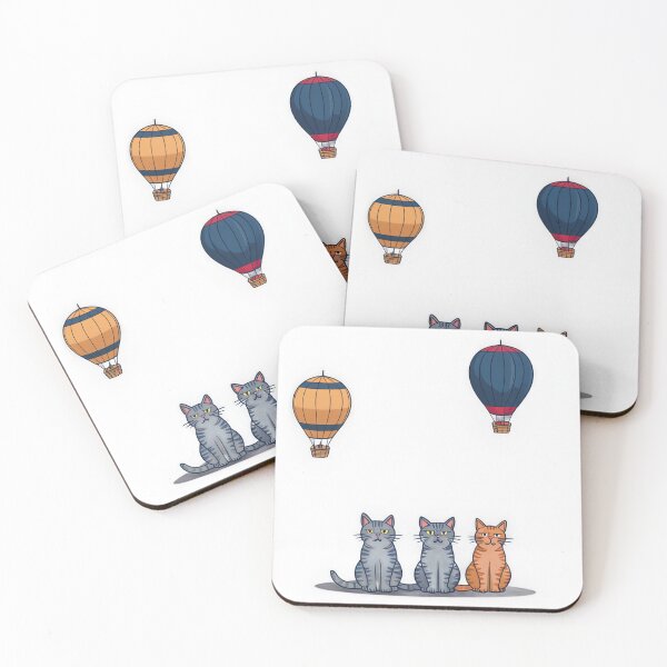 Item preview, Cutie Kitty Air Balloon Landscape  designed and sold by omerfdln34.