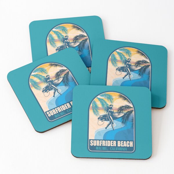 Item preview, Surfrider Beach Malibu California Vintage Surfing Graphic designed and sold by CynthiaGraphics.