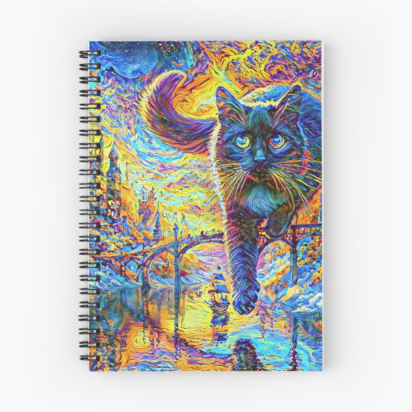 Item preview, Stylised castle and cat. DeepDream designed and sold by blackhalt.
