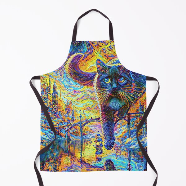 Item preview, Stylised castle and cat. DeepDream designed and sold by blackhalt.