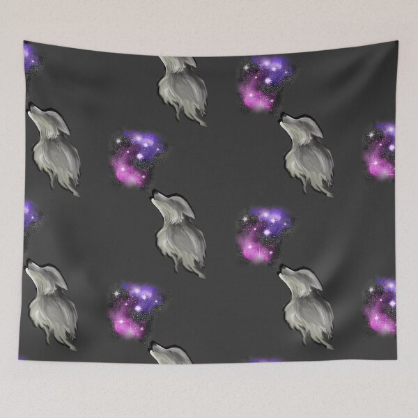 Item preview, Gray wolf howling space designed and sold by Bailey Swinney.