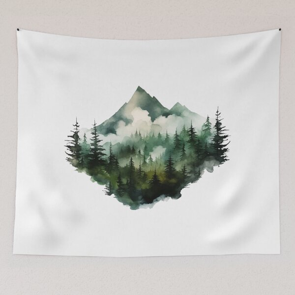 Item preview, Beautiful landscape with mountains, gift hiking designed and sold by Andrea-Design.