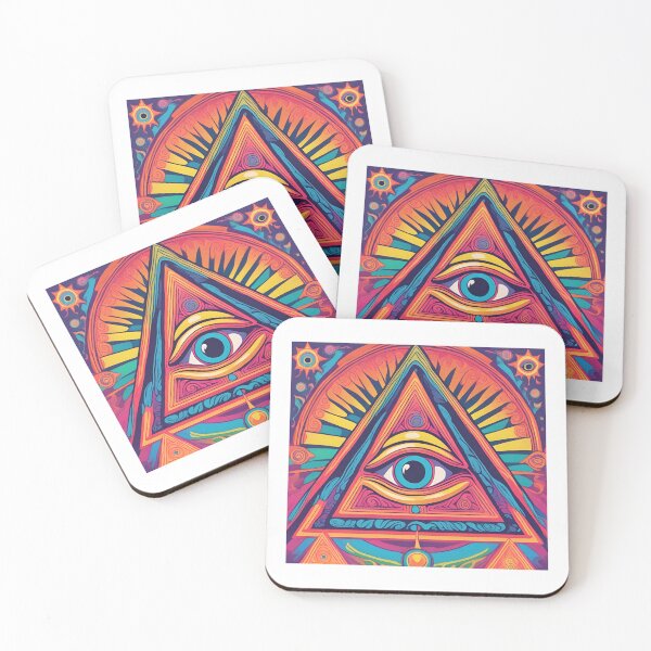 Item preview, Psychedelic Eye of Providence designed and sold by retro-ether.