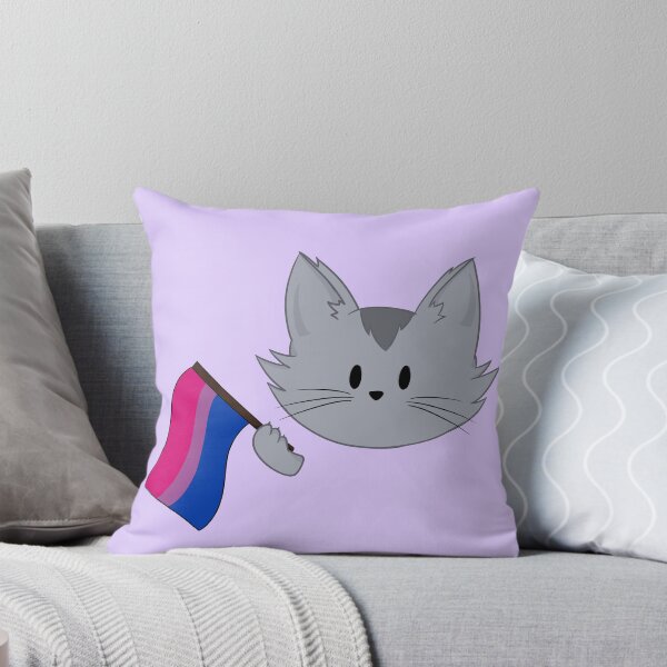 Item preview, Gato de la bandera del orgullo bi designed and sold by InkMoonFox.