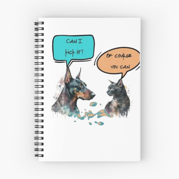 Item preview, Can I Kick It ? Of Course you can, Dog and Cat  designed and sold by KoumlisArt.