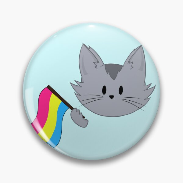 Item preview, Pan Pride Flag Cat designed and sold by InkMoonFox.