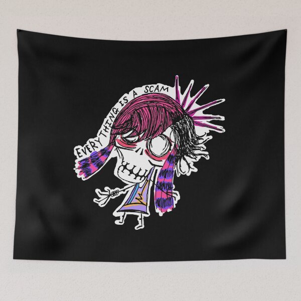 Item preview, Dark and Gritty Everything is a Scam emo scenekid designed and sold by Michael Stewart.