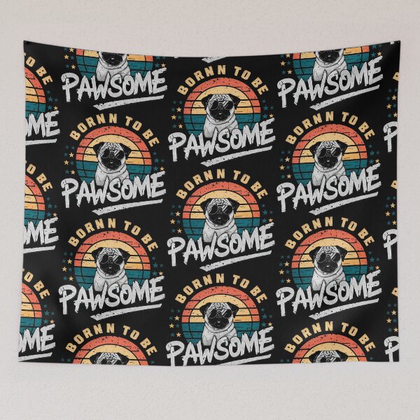 Item preview, Pawsome Pug | Awesome Pug | Cool Pug designed and sold by OrganicLights.